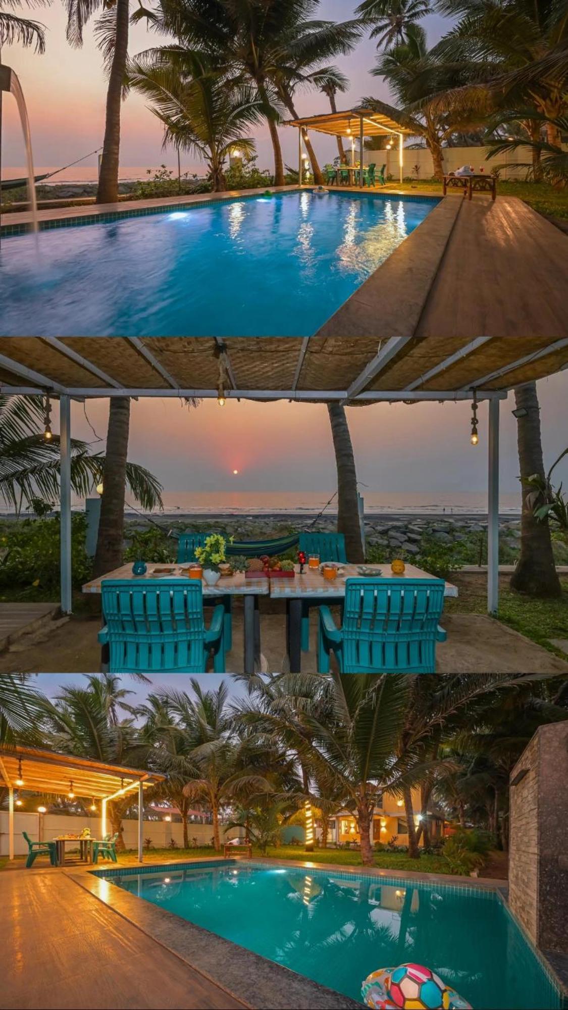 En Ocean Infinity Pool Villa Overlooking Sea ,Beach Touch Alībāg Eksteriør billede